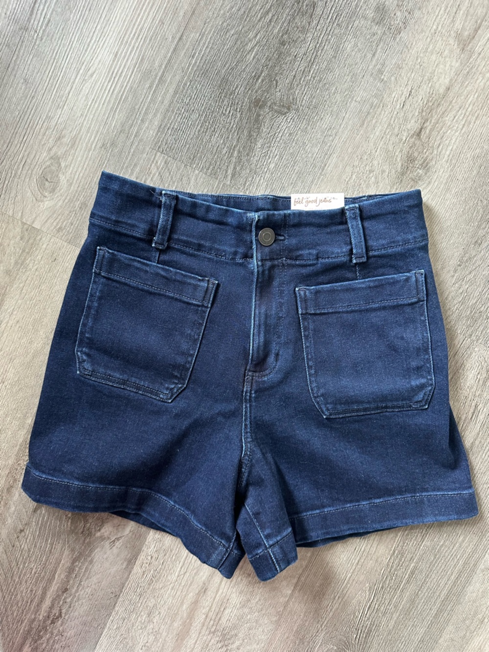 NWT Lauren Conrad Super High Rise Patch Pocket Denim Shorts
